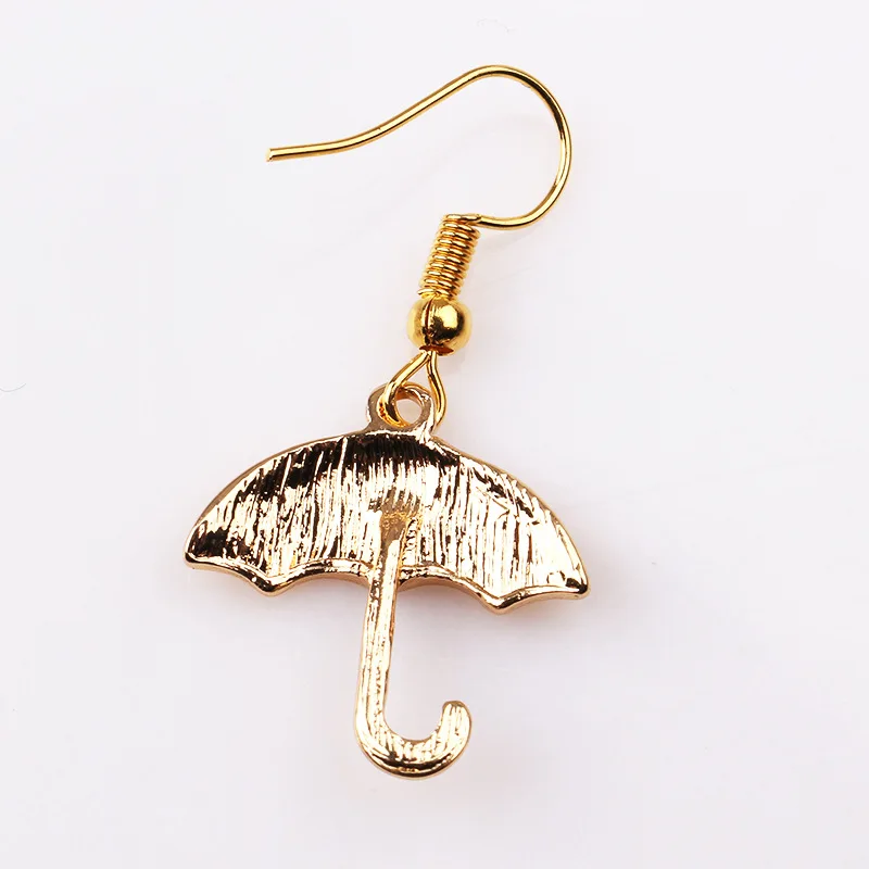 

Fashion Cute HIMYM TV Show Romantic Drop Earrings Yellow Umbrella Korean Enamel Jewelry Gift For Women