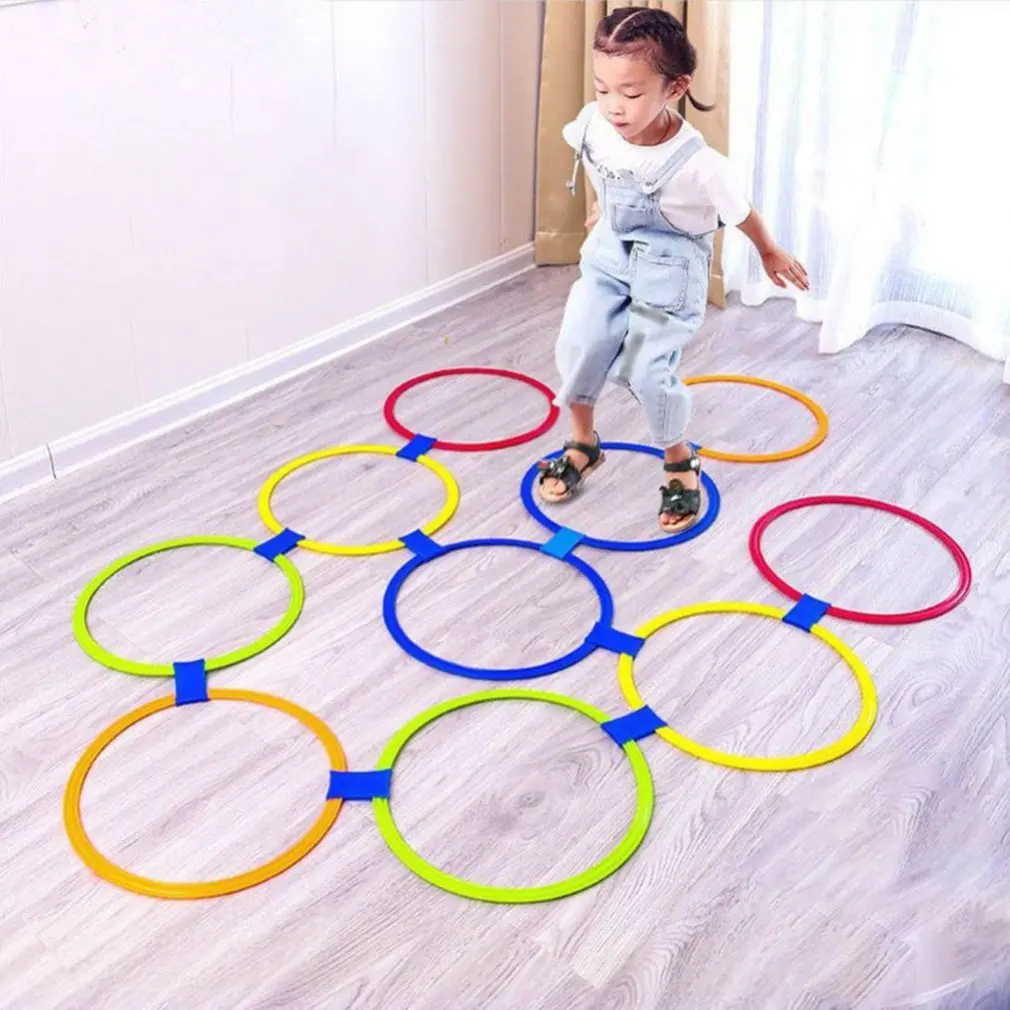 Outdoor Fun Game Jumping Ring Kindergarten Teaching Sports Toys Hopscotch Jump To The Grid Children Sensory Training Equipment
Outdoor Fun Game Jumping Ring Kindergarten Teaching Sports Toys Hopscotch Jump To The Grid Children Sensory Training Equipment