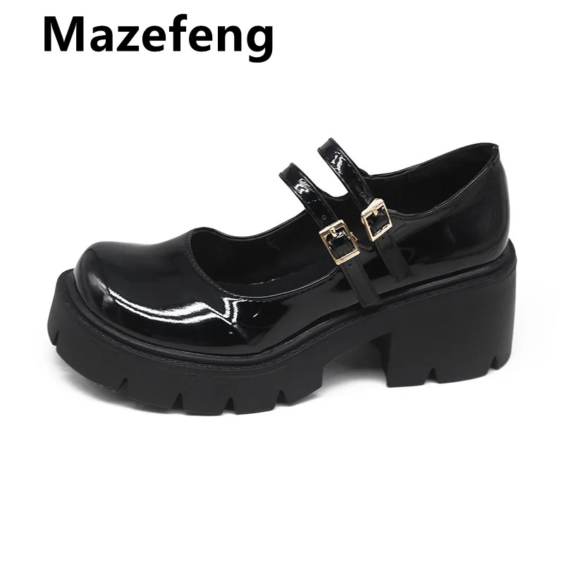Mazefeng Brand New Female Lolita Cute Mary Janes Pumps Platform Wedges High Heels Women's Pumps Sweet Gothic Punk Shoes Woman 
Mazefeng Brand New Female Lolita Cute Mary Janes Pumps Platform Wedges High Heels Women's Pumps Sweet Gothic Punk Shoes Woman