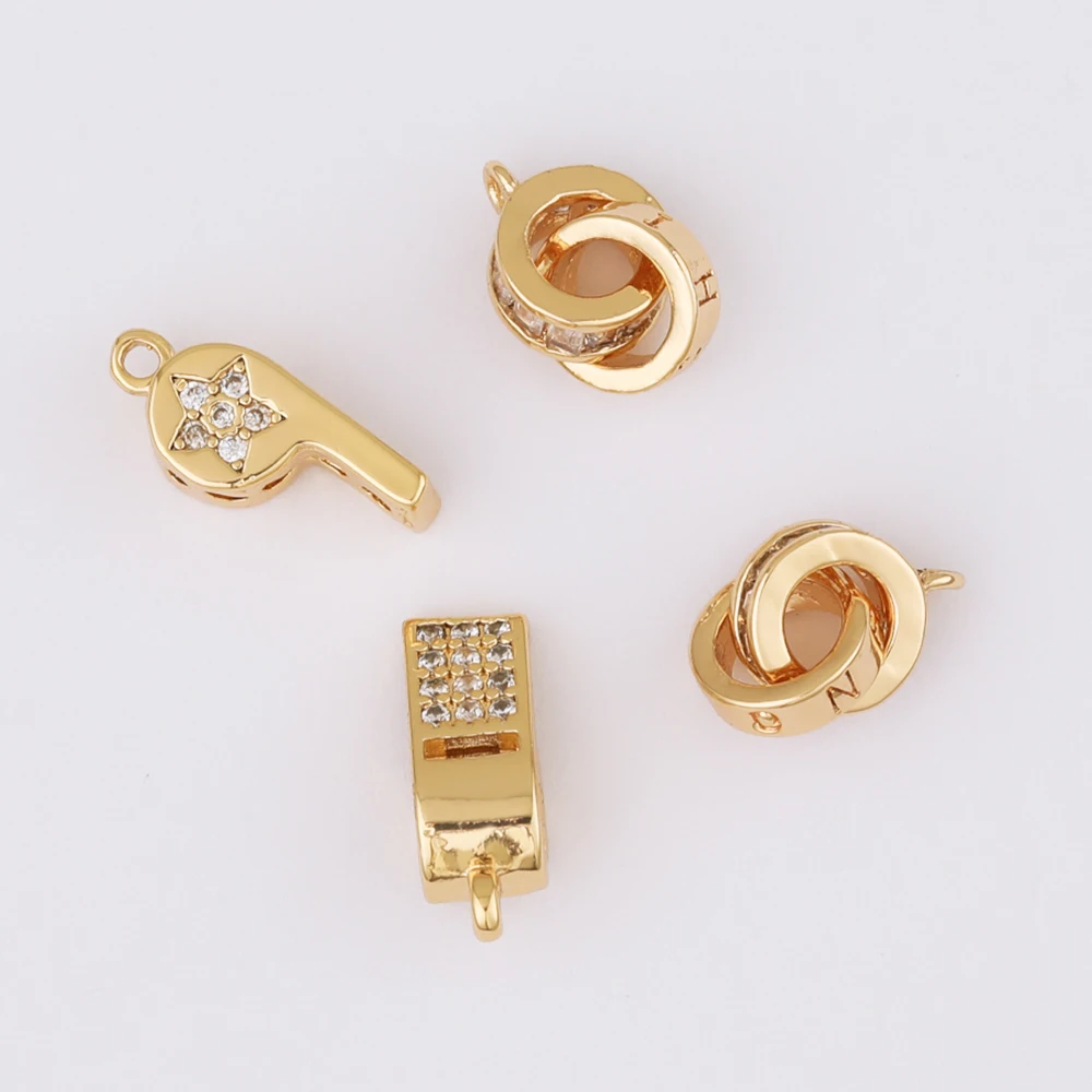 WHSOK 10Pcs Jewelry Accessories/Hand Made/CZ Charms/DIY/Genuine Gold Plating/Necklace Pendants/Jewelry Findings Components
WHSOK 10Pcs Jewelry Accessories/Hand Made/CZ Charms/DIY/Genuine Gold Plating/Necklace Pendants/Jewelry Findings Components
