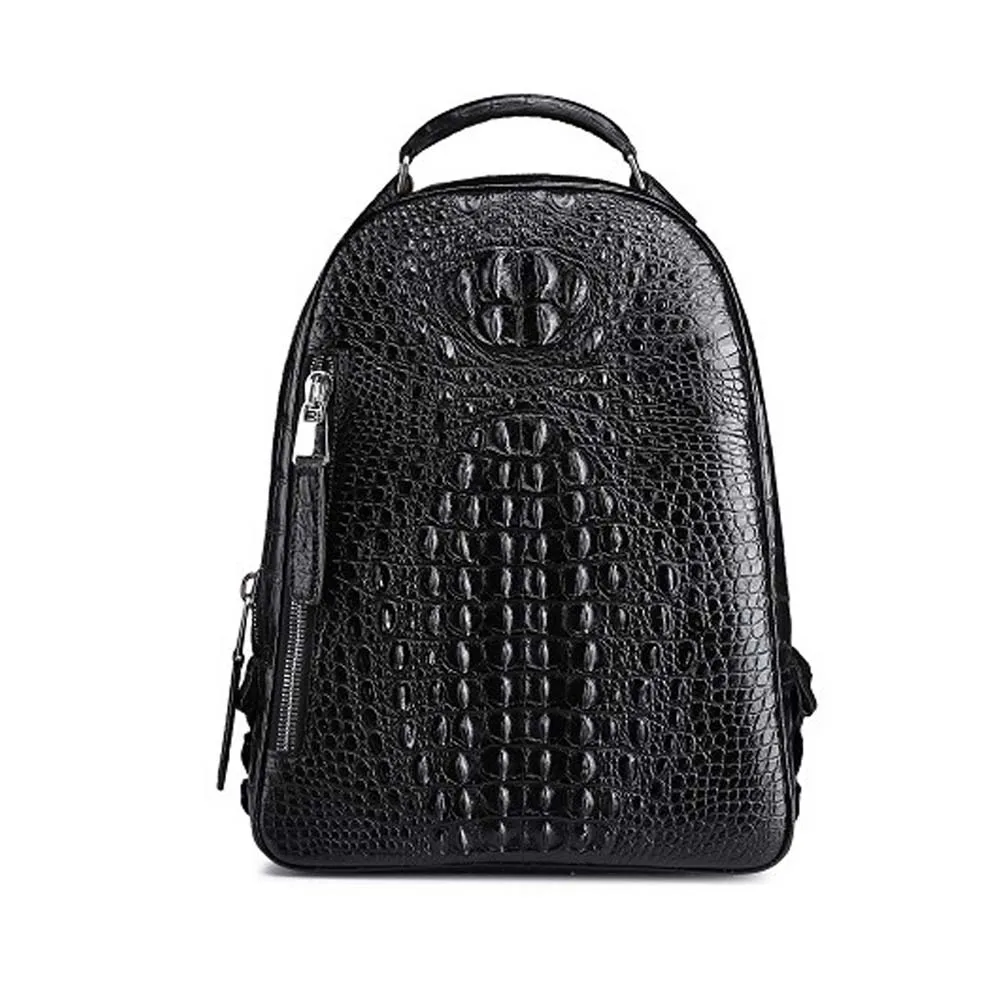 

Импортный новый рюкзак fasiqi для мужчин, мужские сумки из крокодиловой кожи, Модная Удобная дорожная сумка, вместительный мужской рюкзак