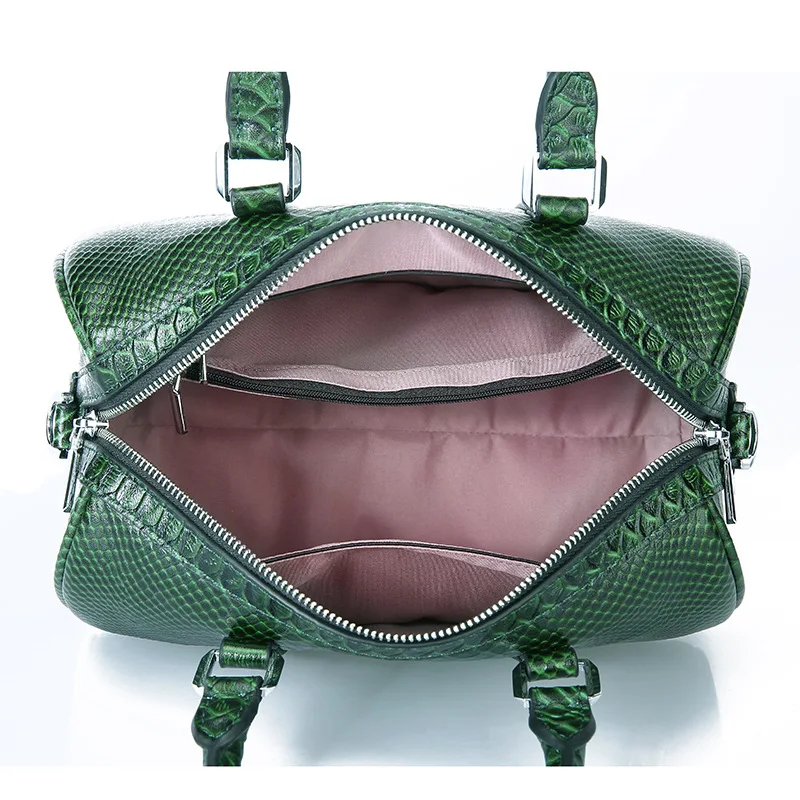 2021 new leather women's bag cattle leather bag Boston shoulder bag portable women's Bag Messenger Bag mobile phone bag mini bag