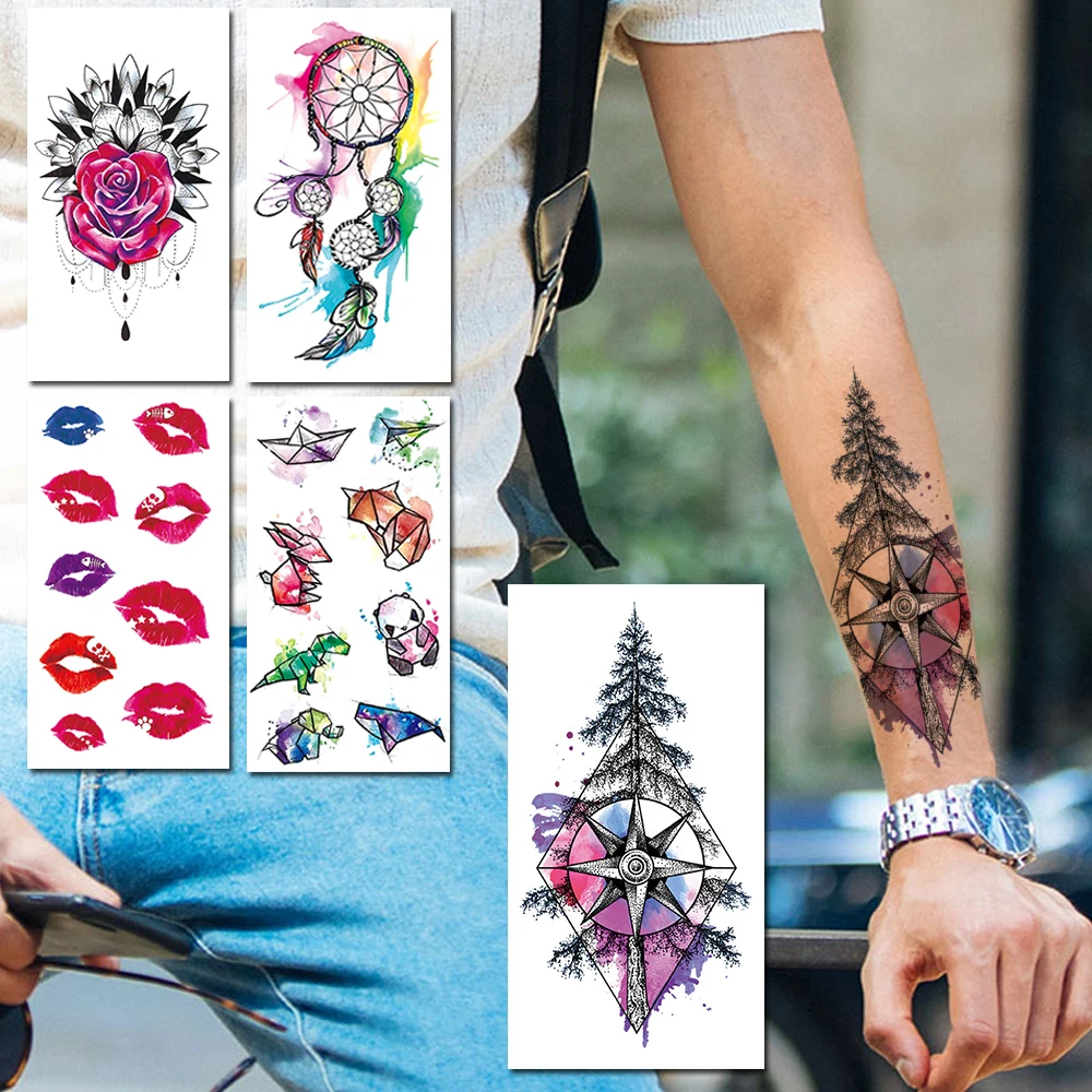 Watercolor Pine Tree Temporary Tattoo For Kids Women Lips Animal Flower Fake Tattoos Sticker Dreamcatcher Henna Rose Neck Tatoos
Watercolor Pine Tree Temporary Tattoo For Kids Women Lips Animal Flower Fake Tattoos Sticker Dreamcatcher Henna Rose Neck Tatoos
