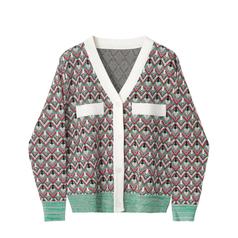 Кардиган женский трикотажный, с V-образным вырезом, на пуговицах
Кардиган женский трикотажный, с V-образным вырезом, на пуговицах