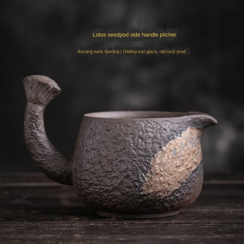 Handle Pitcher Tea Pitcher Japanese-Style Gilt Iron Glaze Handmade Vintage Stoneware Tea Pot Male Cup Fair Cup Tea Set Siteel
Handle Pitcher Tea Pitcher Japanese-Style Gilt Iron Glaze Handmade Vintage Stoneware Tea Pot Male Cup Fair Cup Tea Set Siteel