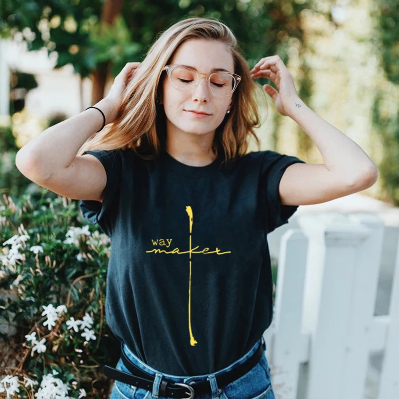 He Is Risen T-Shirt Women Fashion Faith Jesus Cross Tee New Arrival Female Printed Christian Tops Haajuku Casual Lady Streetwear
He Is Risen T-Shirt Women Fashion Faith Jesus Cross Tee New Arrival Female Printed Christian Tops Haajuku Casual Lady Streetwear