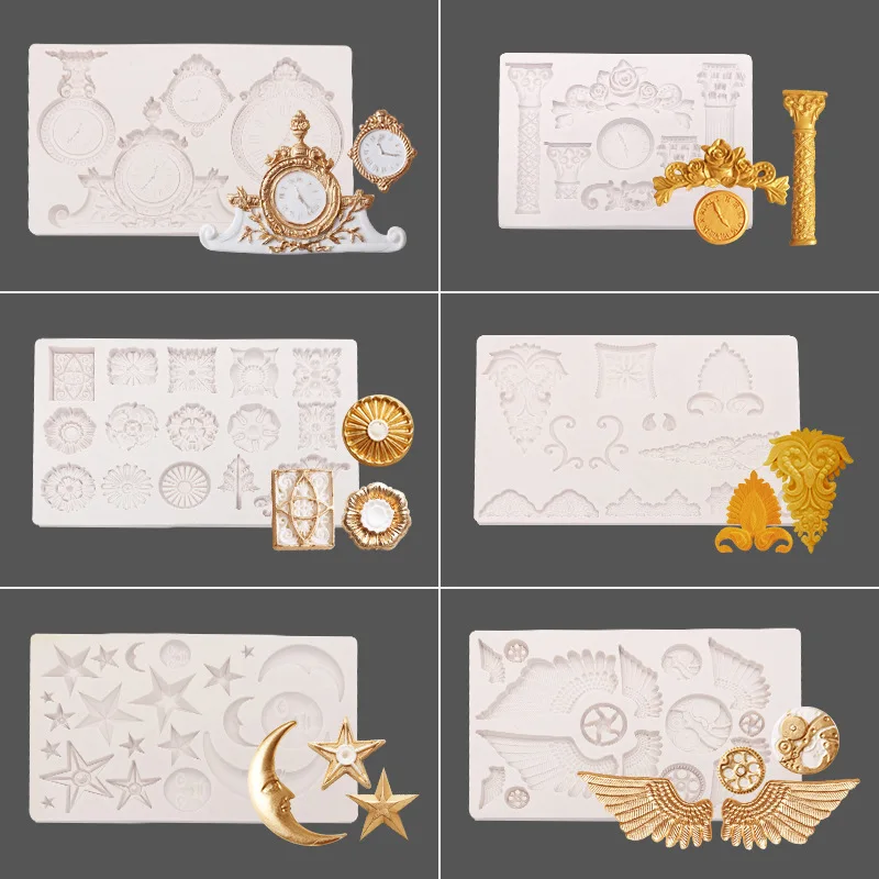 Baroque Relief Border Silicone Molds for Plaster 3d Crafts Curlicues Lace European Frame Fondant Clay Mold Cake Decorating Tool
Baroque Relief Border Silicone Molds for Plaster 3d Crafts Curlicues Lace European Frame Fondant Clay Mold Cake Decorating Tool