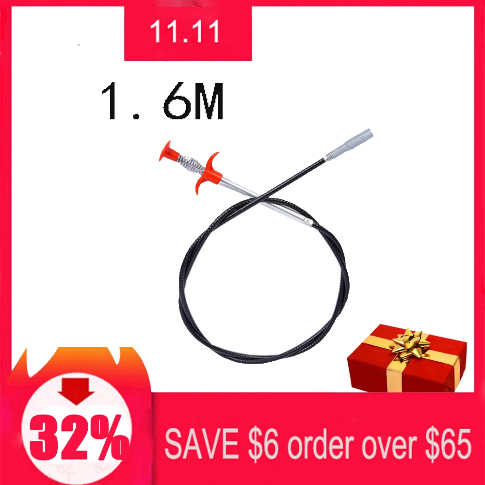 1.6M Sewer pipe dredging artifact four-claw extractor cleaning floor drain hair grab hook kitchen foreign object gripper
1.6M Sewer pipe dredging artifact four-claw extractor cleaning floor drain hair grab hook kitchen foreign object gripper
