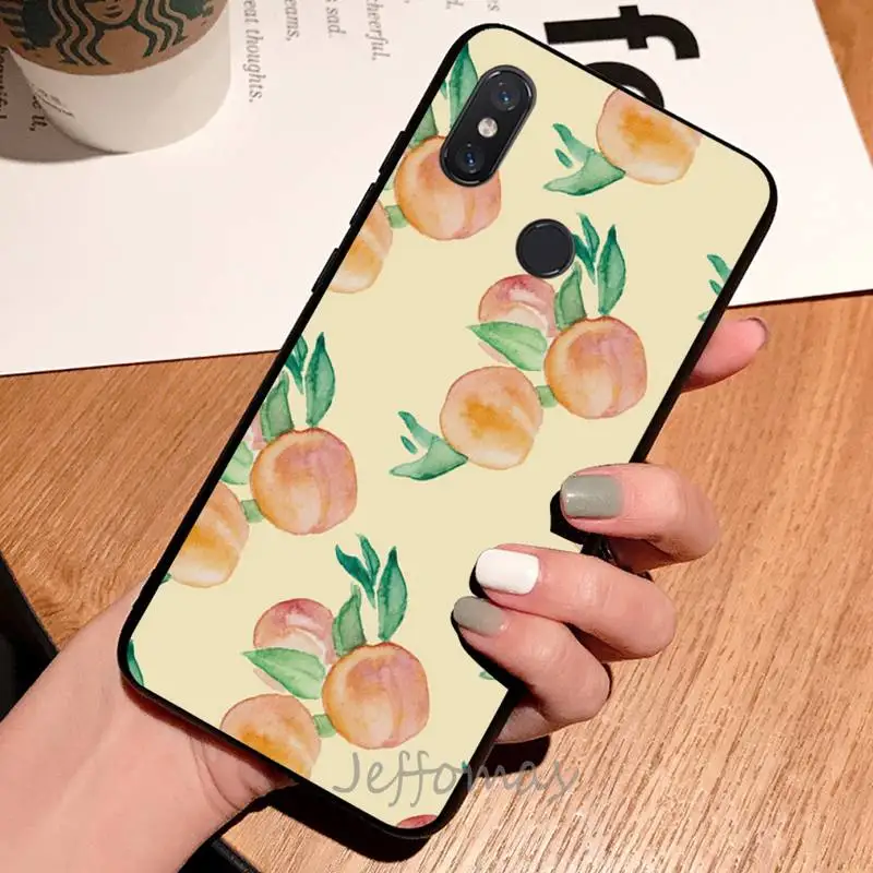 Peach fruit pink food Phone Case For Xiaomi Redmi note 7 8 9 t max3 s 10 pro lite