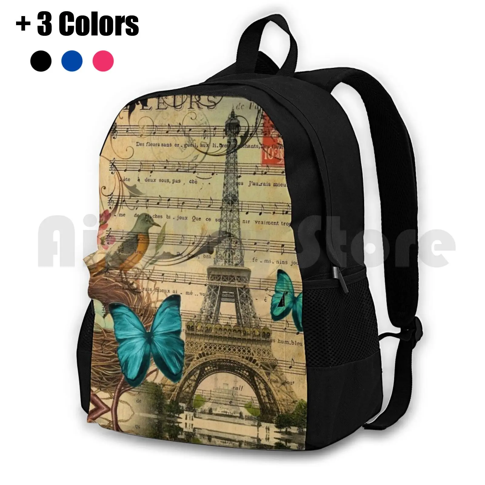 Vintage Bird Nest Paris Eiffel Tower Botanical Art Outdoor Hiking Backpack Waterproof Camping Travel Vintage Paris Eiffel Tower
Vintage Bird Nest Paris Eiffel Tower Botanical Art Outdoor Hiking Backpack Waterproof Camping Travel Vintage Paris Eiffel Tower