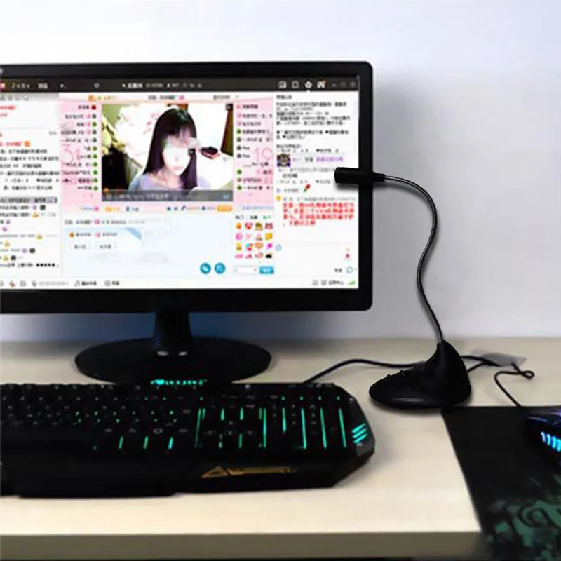 Flexible Stand Mini Studio Speech Microphone 3.5mm Plug Gooseneck Mic Wired Microphone For Computer PC Desktop Notebook 
Flexible Stand Mini Studio Speech Microphone 3.5mm Plug Gooseneck Mic Wired Microphone For Computer PC Desktop Notebook