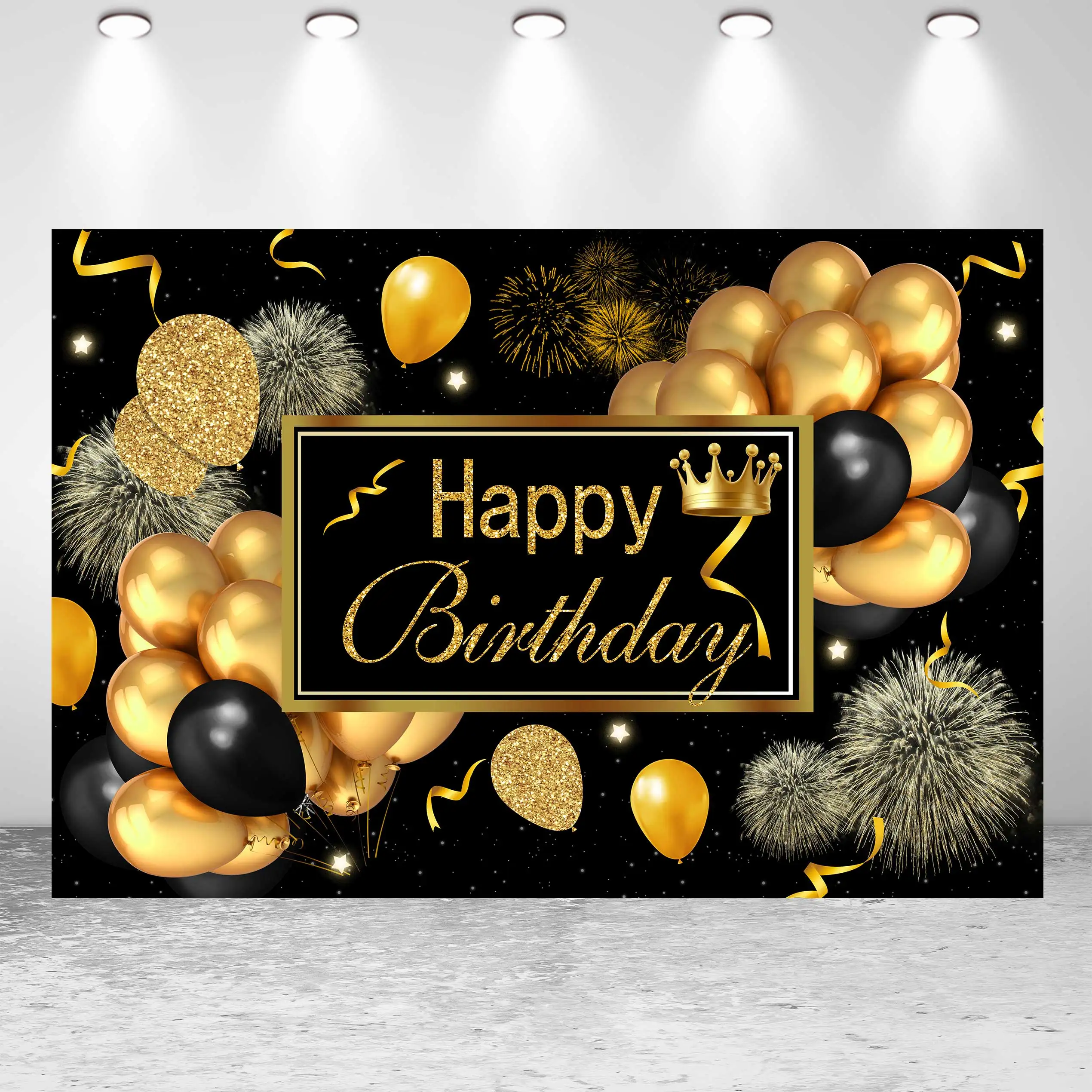 Seekpro Woman's Men's Birthday Party Backdrop Royal Blue Glitter Balloon Customized Banner Poster Photo Studio Background
Seekpro Woman's Men's Birthday Party Backdrop Royal Blue Glitter Balloon Customized Banner Poster Photo Studio Background