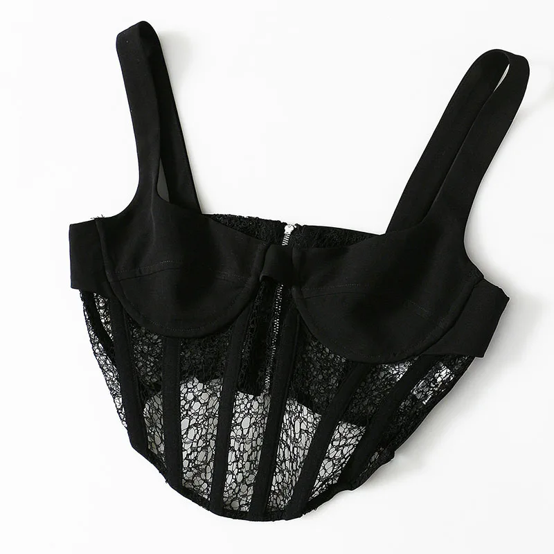 SeeBeautiful Sexy Hollow Out Lace Stitching Canis Tops Double Straps Back Zipper New Fashion 2021 Spring Women M949
SeeBeautiful Sexy Hollow Out Lace Stitching Canis Tops Double Straps Back Zipper New Fashion 2021 Spring Women M949
