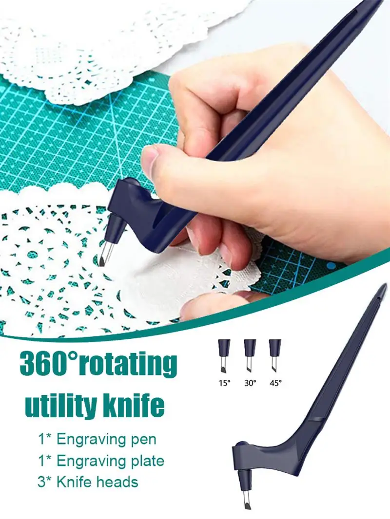Carving Tool 360 Degree Blades Rotating DIY Wood Cutting Stationery Tool Art Sculpture For Craft Hobby Scrapbooking Stencil
Carving Tool 360 Degree Blades Rotating DIY Wood Cutting Stationery Tool Art Sculpture For Craft Hobby Scrapbooking Stencil