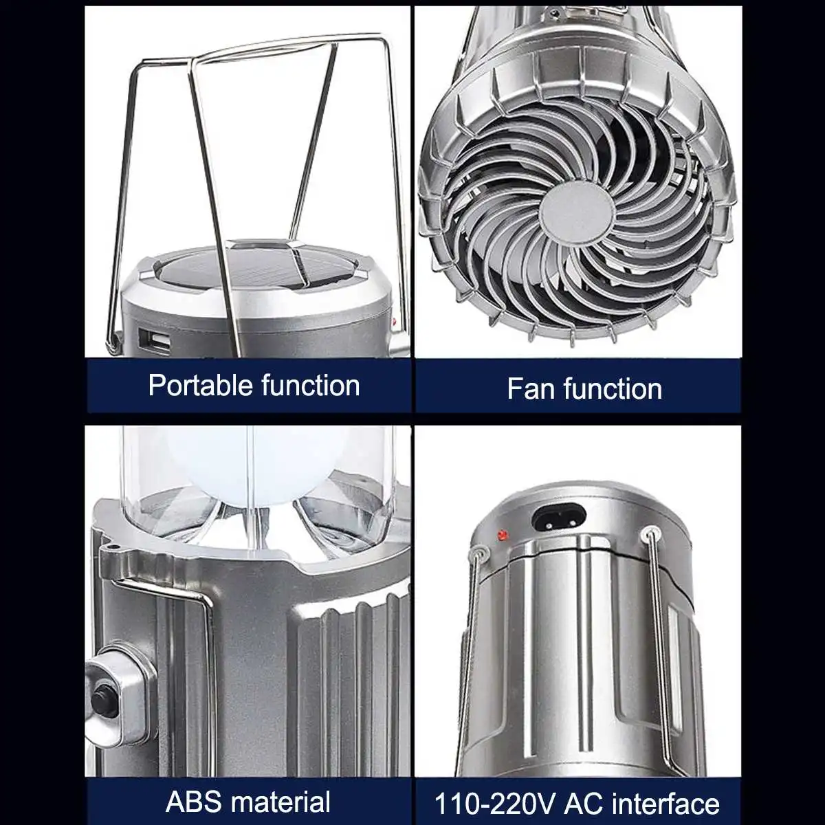 Outdoor Solar Electric Fan Camping Light Portable LED Tent Lantern Ceiling Fan Light Hanging Tent Lamp
Outdoor Solar Electric Fan Camping Light Portable LED Tent Lantern Ceiling Fan Light Hanging Tent Lamp