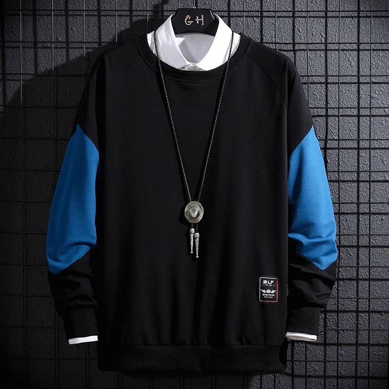 New 2021 Autumn Sweatshirt Men's Japanese Trend Long-sleeved Men's Sweatshirt Pullover Color Matching Men's Clothes
New 2021 Autumn Sweatshirt Men's Japanese Trend Long-sleeved Men's Sweatshirt Pullover Color Matching Men's Clothes