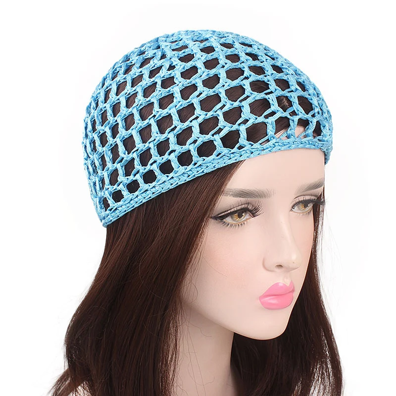 2021 New Women's Mesh Hair Net Crochet Cap Solid Color Snood Sleeping Night Cover Turban Hat Popular Casual Beanie Chemo Hats
2021 New Women's Mesh Hair Net Crochet Cap Solid Color Snood Sleeping Night Cover Turban Hat Popular Casual Beanie Chemo Hats