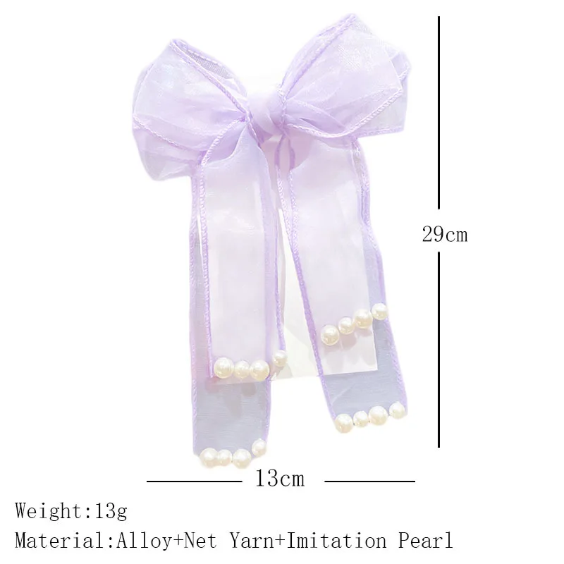 Elegant Bow Ribbon Hairpins Hair Accessories For Women Fashion Imitation Pearl Net Yarn Barrettes Girl Korean Hairgrips Headwear
Elegant Bow Ribbon Hairpins Hair Accessories For Women Fashion Imitation Pearl Net Yarn Barrettes Girl Korean Hairgrips Headwear