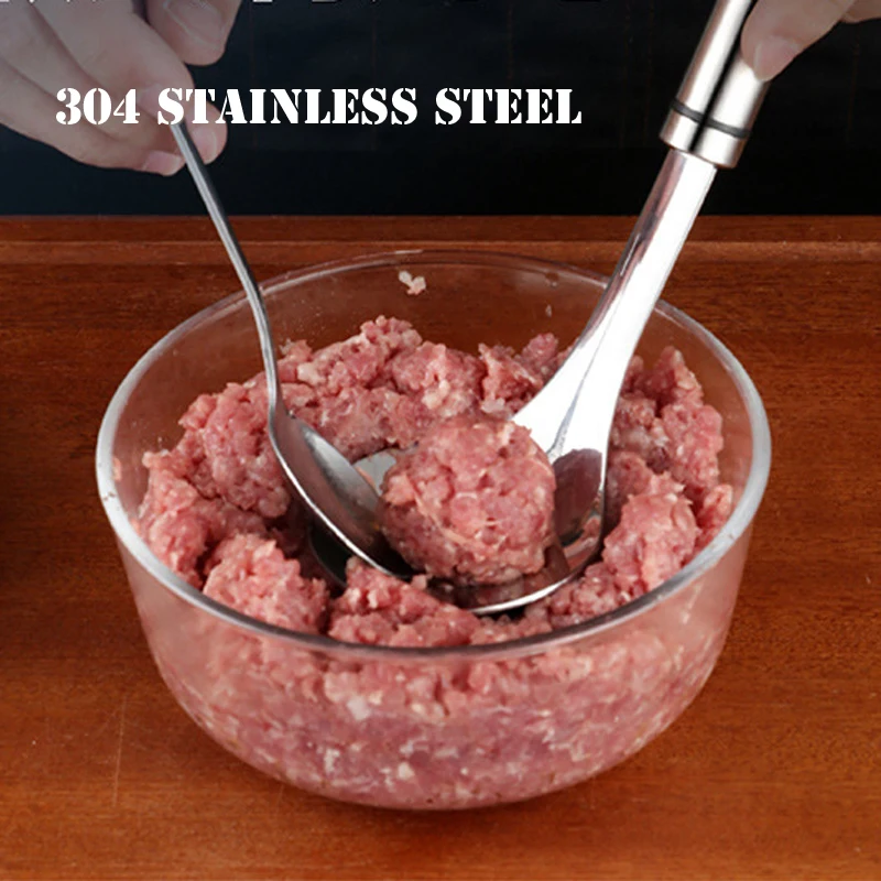 304 Stainless Steel Meatball Spoon DIY Mold Pill Spoon Digging Shrimp Sliding Spoon Beef Ball Tool
304 Stainless Steel Meatball Spoon DIY Mold Pill Spoon Digging Shrimp Sliding Spoon Beef Ball Tool