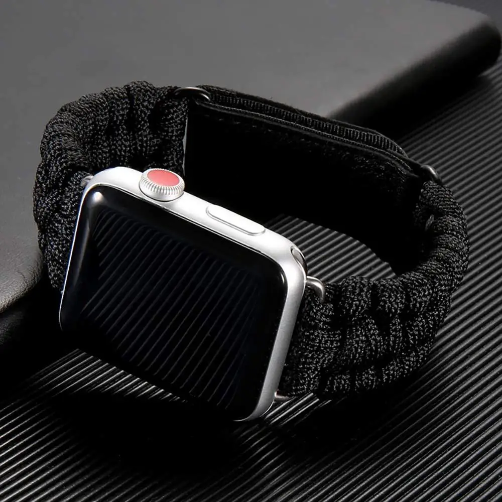 Ремешок кожаный для apple watch band 44 мм 40 iwatch 38/42 браслет выживания Series 5 4 3 Se 6|Ремешки