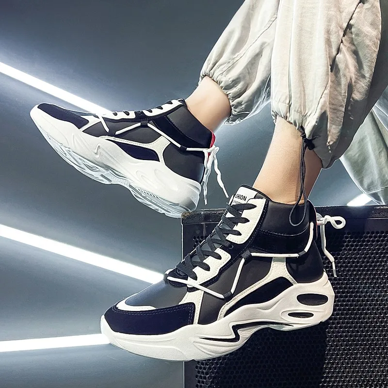 Men's Sneaker Shoes Shoes For Men Sneakers Fashion Black Man Leather Hightop High 2020 Gym Casual Sneaker Chunky Korean
Men's Sneaker Shoes Shoes For Men Sneakers Fashion Black Man Leather Hightop High 2020 Gym Casual Sneaker Chunky Korean