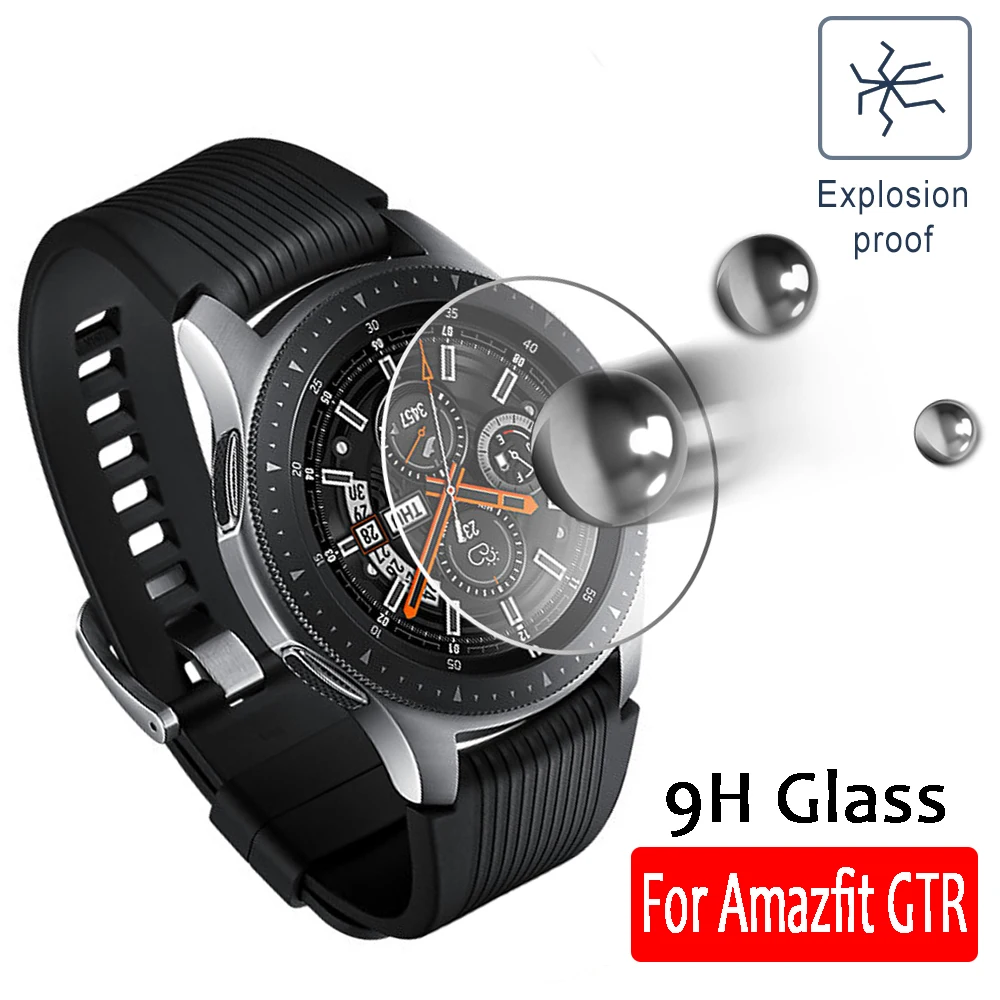 1-3 Pcs Protective Temepred Glass On For Xiaomi Huami Amazfit GTR 42mm G TR 47mm GT T R 42 47 MM Mi Smart Watch Screen Protector |