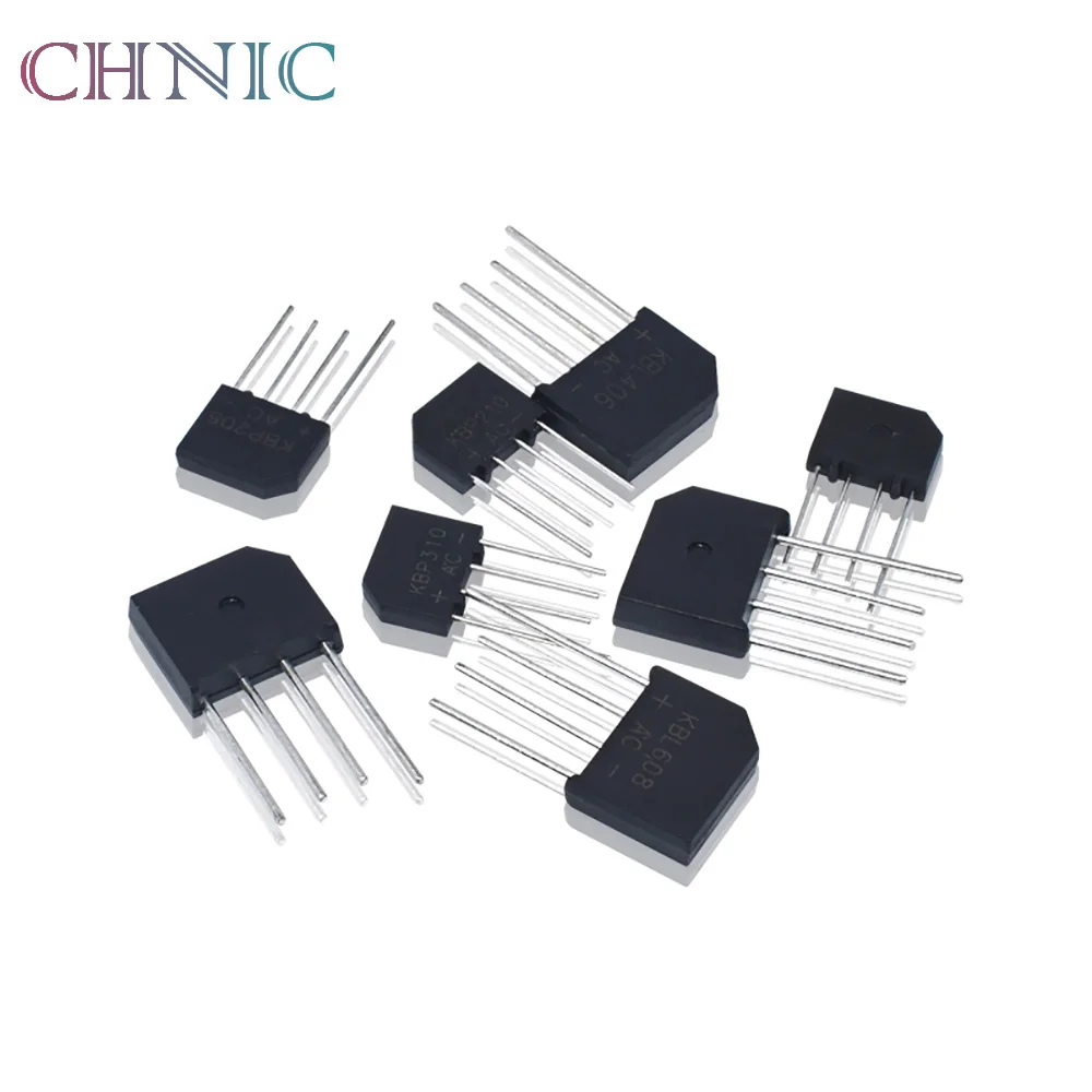 

5PCS KBL406 KBL410 KBL608 KBL610 2A-6A 600V-1000V KBP206 KBP210 KBP307 KBP310 Single Phases Diode Rectifier Bridge Wholesale