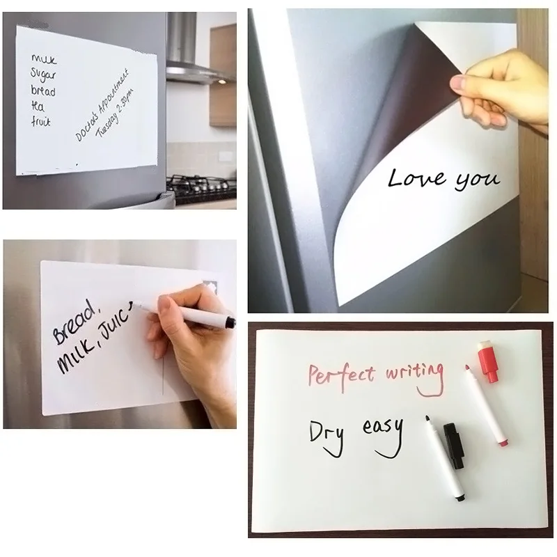 Flexible Size A3 Magnetic Whiteboard Fridge Kitchen Home Office Reminder Magnet Dry-erase Board White Boards
Flexible Size A3 Magnetic Whiteboard Fridge Kitchen Home Office Reminder Magnet Dry-erase Board White Boards