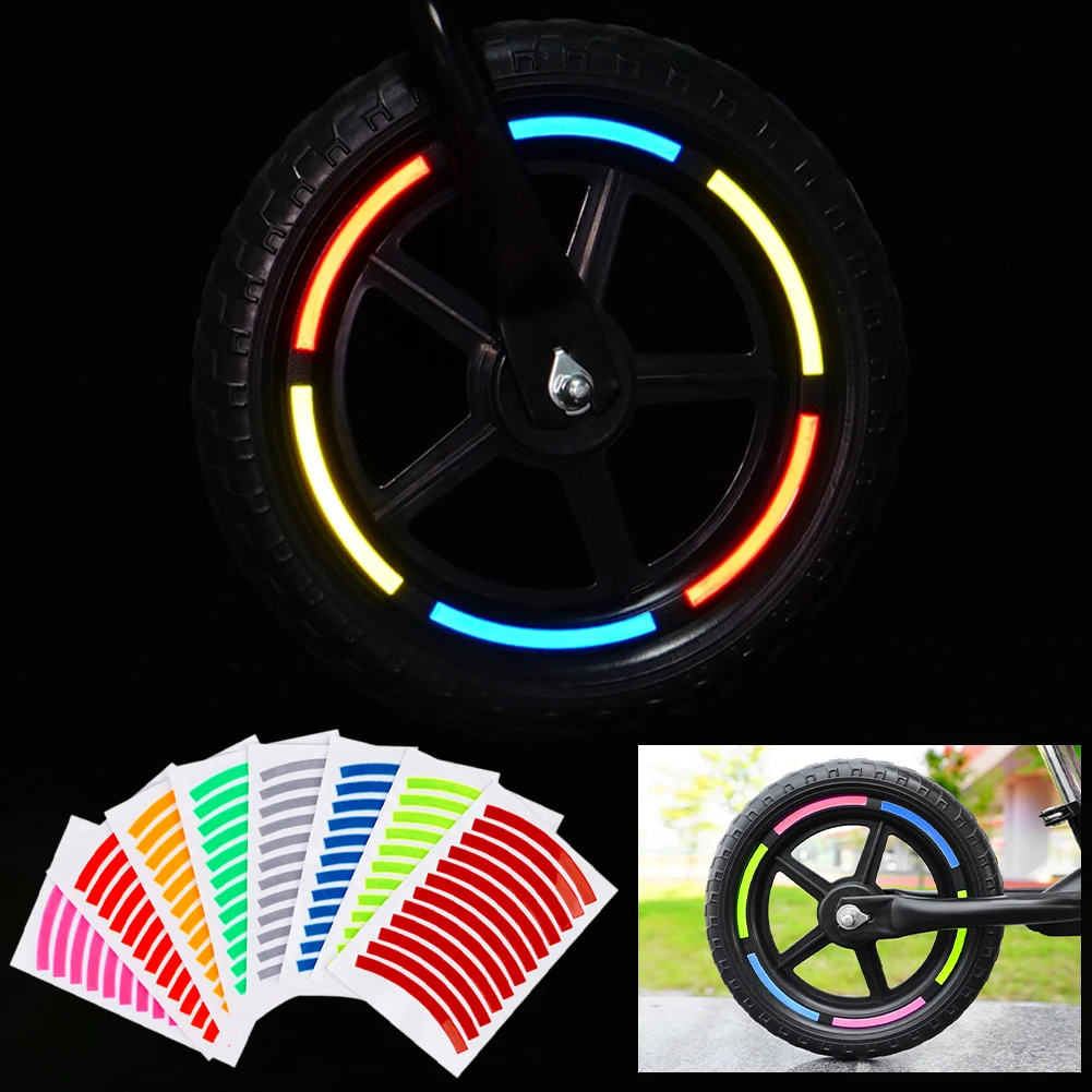 New 24Pcs Reflective Bike Wheel Sticker Wheel Rim Decals Decoration Safety Warning Reflective Strips for 12 to 24in Bike
New 24Pcs Reflective Bike Wheel Sticker Wheel Rim Decals Decoration Safety Warning Reflective Strips for 12 to 24in Bike