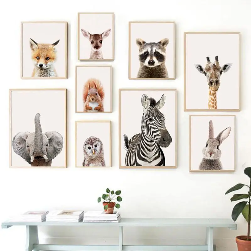 Giraffe Bunny Elephant Canvas Child Poster Nursery Wall Art Picture Print Forest Animal Painting Nordic Kid Baby Bedroom Decor
Giraffe Bunny Elephant Canvas Child Poster Nursery Wall Art Picture Print Forest Animal Painting Nordic Kid Baby Bedroom Decor
