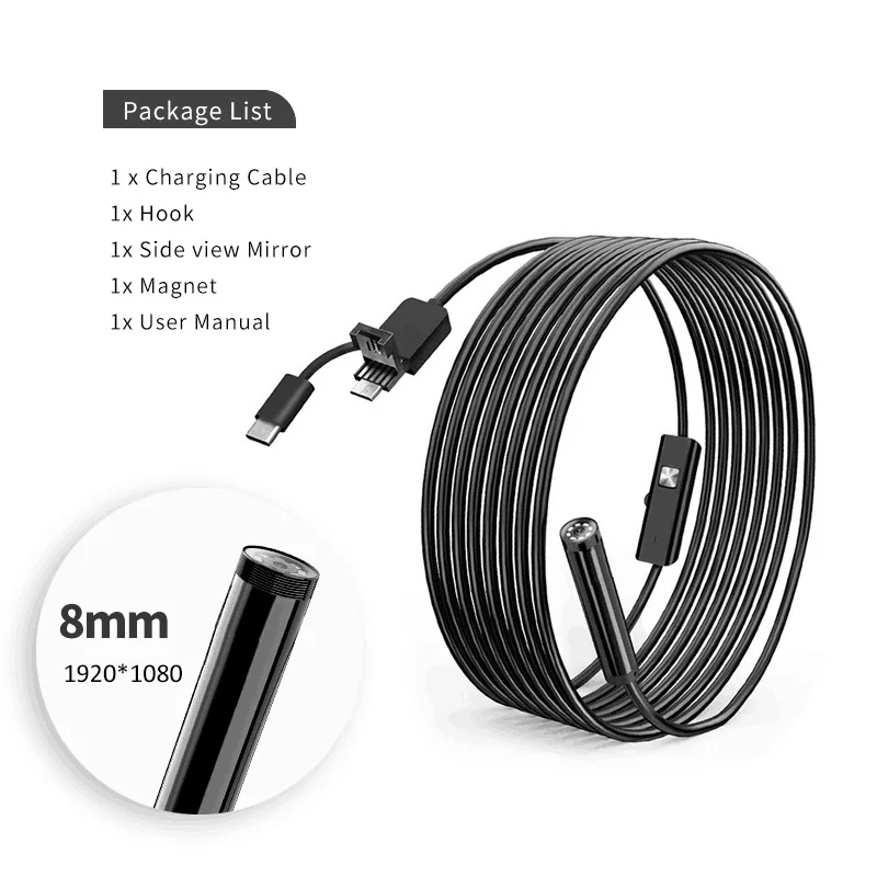 1080P Usb IP67 Type-C 8 Android Otg Samsung huawei Xiaomi Pc 
1080P Usb IP67 Type-C 8 Android Otg Samsung huawei Xiaomi Pc