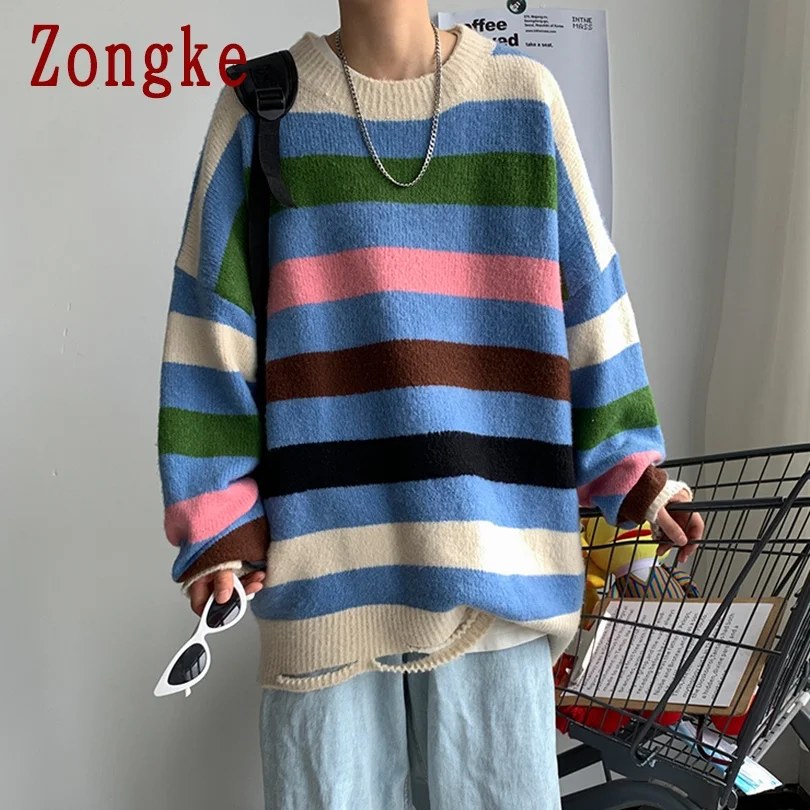RUIHUO Striped Casual Winter Sweater Men Coats Jumper Men Sweater Korean Fashion Clothing Men Sweaters M-2XL 2021 Spring New
RUIHUO Striped Casual Winter Sweater Men Coats Jumper Men Sweater Korean Fashion Clothing Men Sweaters M-2XL 2021 Spring New