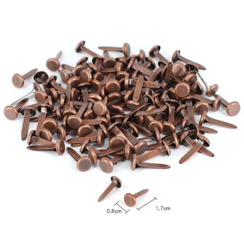 200PCS 17X8mm Bronze Color Metal Brads Scrapbooking Embellishment For DIY Craft Accessories Home Decoration WD0034-7
200PCS 17X8mm Bronze Color Metal Brads Scrapbooking Embellishment For DIY Craft Accessories Home Decoration WD0034-7