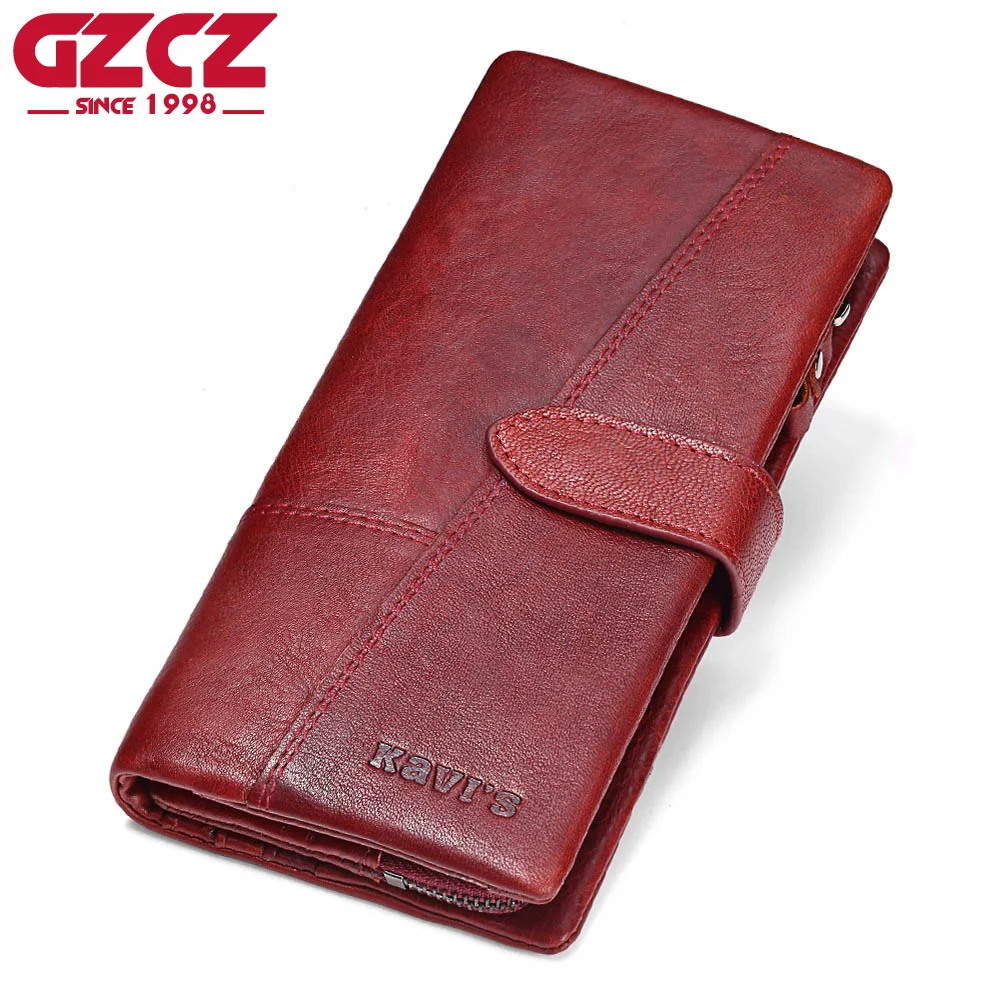 Женский кошелек GZCZ, из натуральной кожи, длинный женский кошелек, для монет, кошелек с зажимом, Женский кошелек, клатч, удобный кошелек с Rfid-защитой
Женский кошелек GZCZ, из натуральной кожи, длинный женский кошелек, для монет, кошелек с зажимом, Женский кошелек, клатч, удобный кошелек с Rfid-защитой