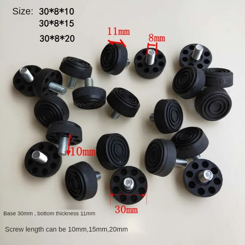 16 Pcs/Lot M8*10/14/20/28mm Eight Hole Plastic Adjusting Foot Hardware Furniture Screw Supporting Square Tube
16 Pcs/Lot M8*10/14/20/28mm Eight Hole Plastic Adjusting Foot Hardware Furniture Screw Supporting Square Tube