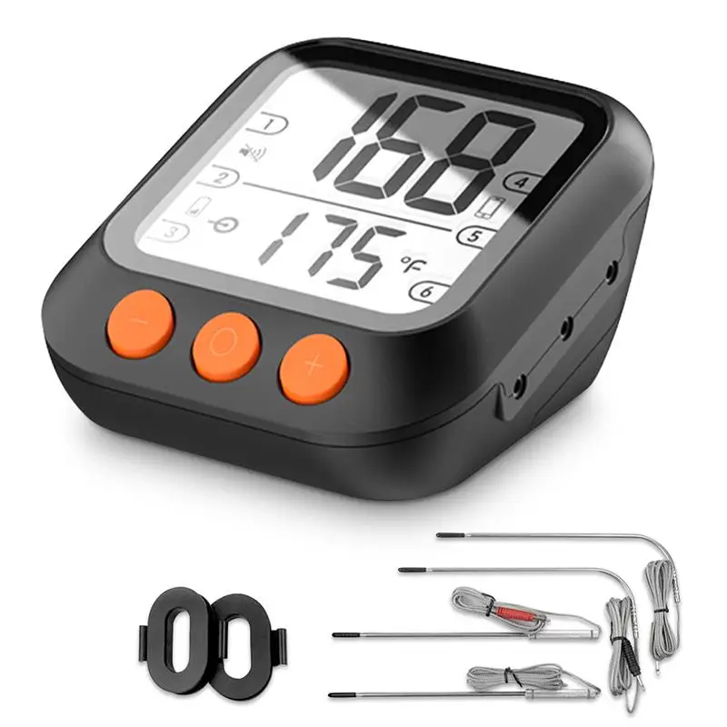Tuya Wifi Smart BBQ Barbecue Grill Meat Thermometer Smart Life Tuya Mobile APP Control BBQ Water Temperature Measurement
Tuya Wifi Smart BBQ Barbecue Grill Meat Thermometer Smart Life Tuya Mobile APP Control BBQ Water Temperature Measurement