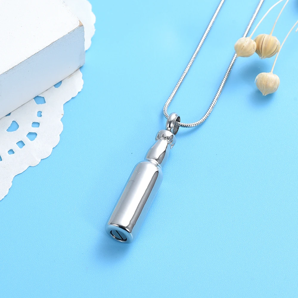 Beer Bottle Cremation Jewelry For Dad Stainless Steel Memorial Urn Necklace Ashes Holder Keepsake Pendant
Beer Bottle Cremation Jewelry For Dad Stainless Steel Memorial Urn Necklace Ashes Holder Keepsake Pendant