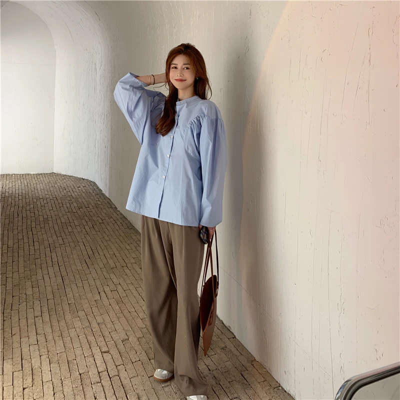 Spring Summer Casual Women Shirts Plain Oversized White Blouses Female Tops Urban Korean Style Loose All-match Plus Size Shirt
Spring Summer Casual Women Shirts Plain Oversized White Blouses Female Tops Urban Korean Style Loose All-match Plus Size Shirt