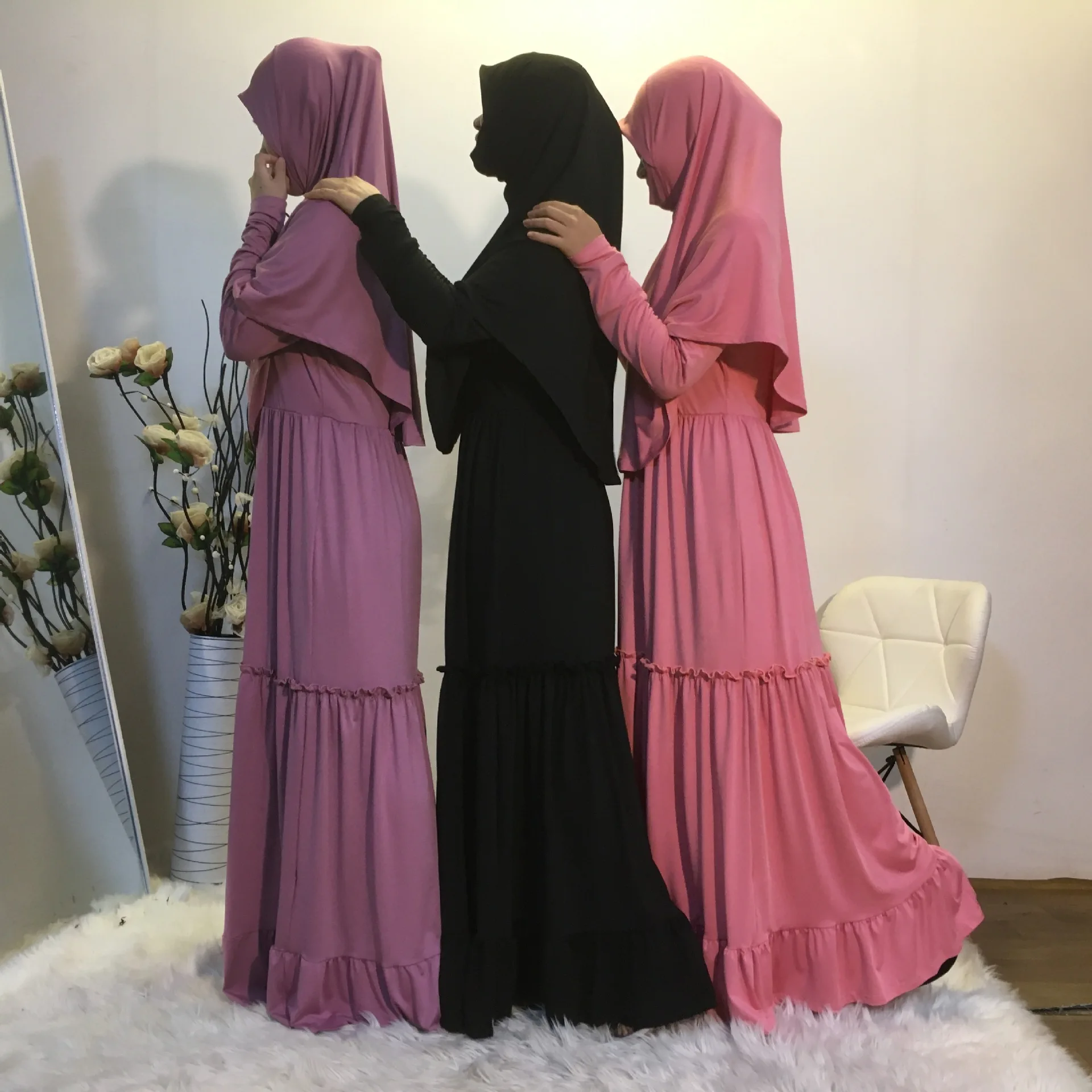 Eid Mubarak Dubai Abaya Turkey Muslim Prayer Hijab Dress Set Moroccan Kaftan Caftan Marocain Islamic Clothing Vestido Musulmanes
Eid Mubarak Dubai Abaya Turkey Muslim Prayer Hijab Dress Set Moroccan Kaftan Caftan Marocain Islamic Clothing Vestido Musulmanes