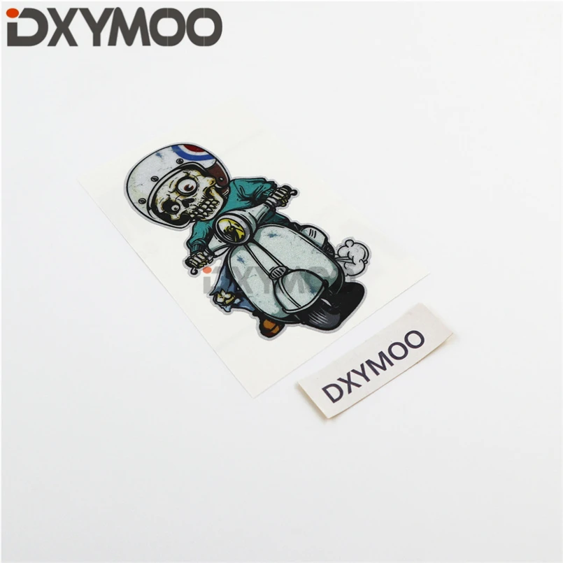 Автомобильные наклейки для мотоциклов Vespa drangarous Rider Skull Skeleton скутер шлем Стайлинг
