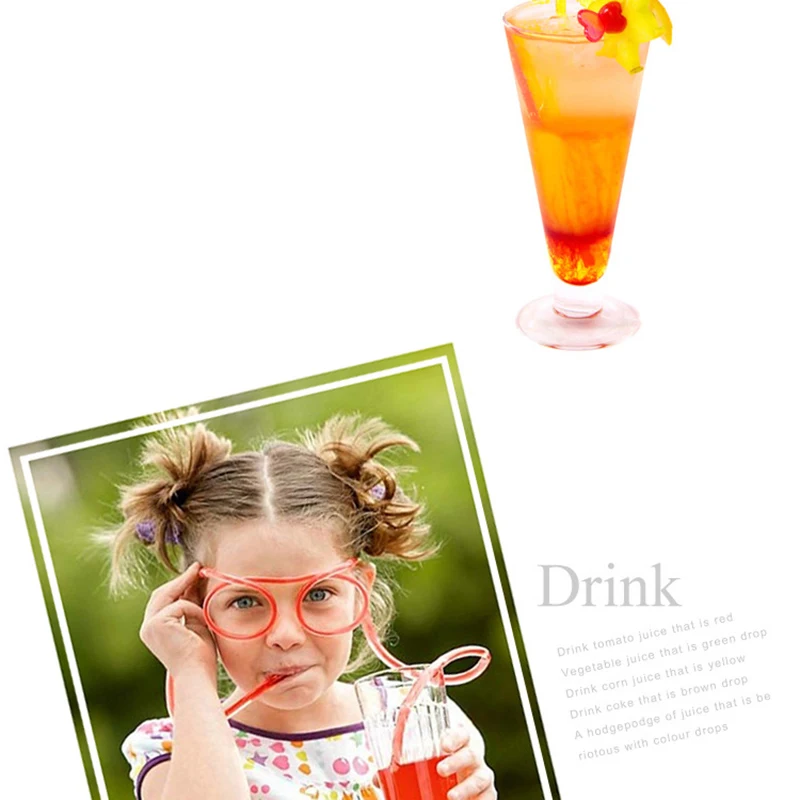 Soft Glasses Straw Unique Flexible Drinking Tube Kids Party Plastic Drinking Straws Kids Novelty Toy Birthday Party Supplies
Soft Glasses Straw Unique Flexible Drinking Tube Kids Party Plastic Drinking Straws Kids Novelty Toy Birthday Party Supplies