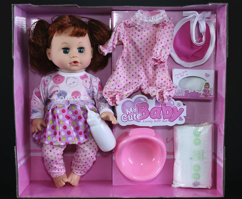 Кукла новорожденная 32 см с возможностью мигания воды молока | Игрушки и хобби