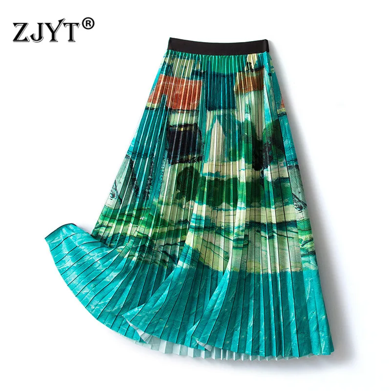 2022 New Fashion Lolita Style Designer Elastic Waist Print Midi Pleated Women's Skirts Ropa Mujer Casual Holiday Faldas Largas
2022 New Fashion Lolita Style Designer Elastic Waist Print Midi Pleated Women's Skirts Ropa Mujer Casual Holiday Faldas Largas