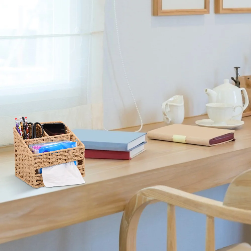 1pc Multi-functional Desktop Tissue Holder Living Room Tissue Storage Box
1pc Multi-functional Desktop Tissue Holder Living Room Tissue Storage Box