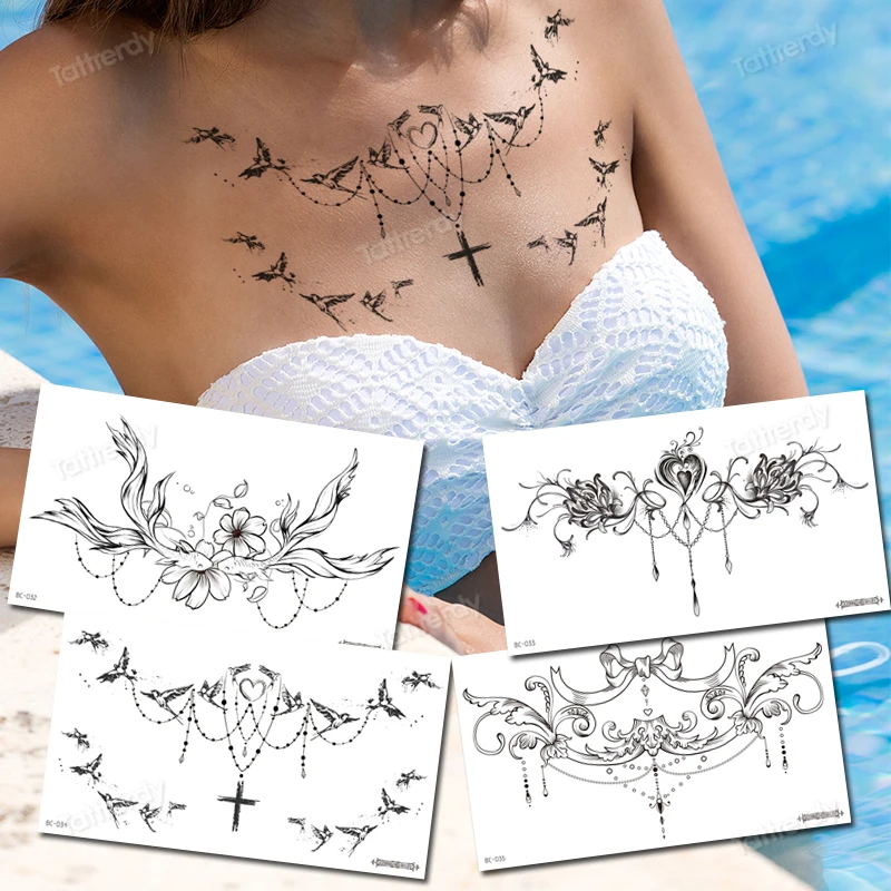 sexy temporary tattoo underboob breast henna fake body tattoo big waterproof lace waterdecal women tatoo jewelry women's tattoos
sexy temporary tattoo underboob breast henna fake body tattoo big waterproof lace waterdecal women tatoo jewelry women's tattoos