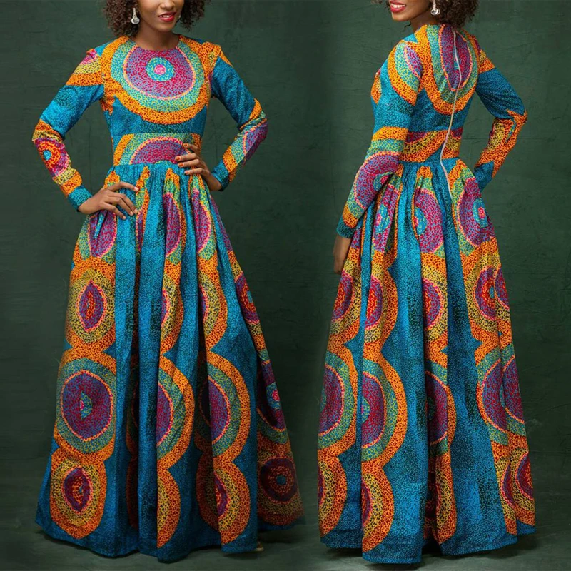 2021 Women Ankara Bohemian Printed Evening Dress Bazin Turkish Dubai Riche Retro Fashion Dresses Muslim Islam African Clothing
2021 Women Ankara Bohemian Printed Evening Dress Bazin Turkish Dubai Riche Retro Fashion Dresses Muslim Islam African Clothing