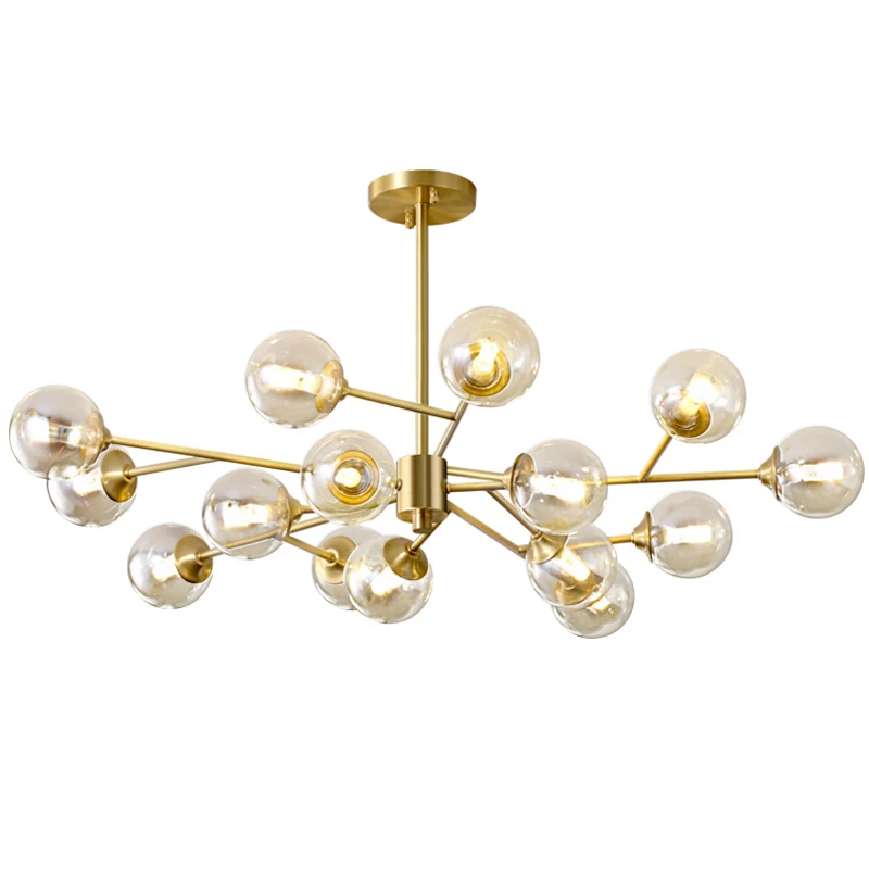 Modern Sputnik Chandelier Lighting Creative Glass Ball Branch Light Fixture Bedrpom Nordic Living Room Hanging Lights 
Modern Sputnik Chandelier Lighting Creative Glass Ball Branch Light Fixture Bedrpom Nordic Living Room Hanging Lights