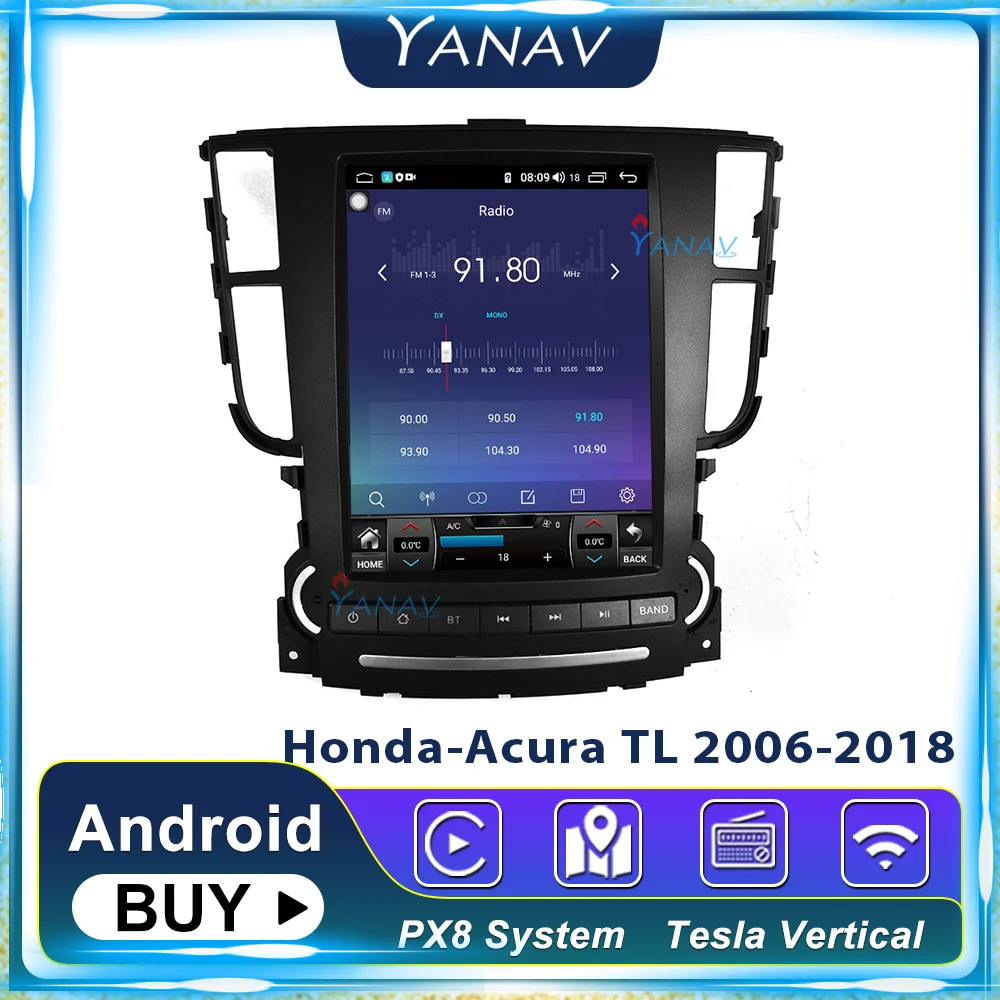 Автомобильный радиоприемник, 10,4 дюймов, Android 8,1, для Acura TL 2006-2018, GPS-навигация, поддержка управления рулевым колесом, full touch 1280*800
Автомобильный радиоприемник, 10,4 дюймов, Android 8,1, для Acura TL 2006-2018, GPS-навигация, поддержка управления рулевым колесом, full touch 1280*800