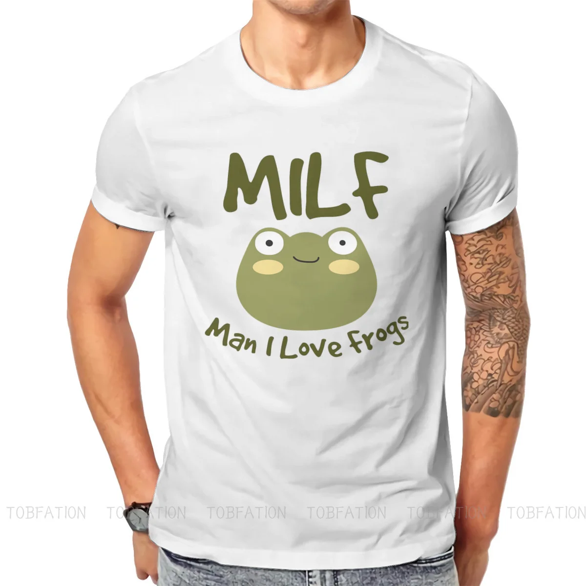 Men's I love frogs printed T-shirt, fashionable and interesting clothes, comfortable and loose
Men's I love frogs printed T-shirt, fashionable and interesting clothes, comfortable and loose