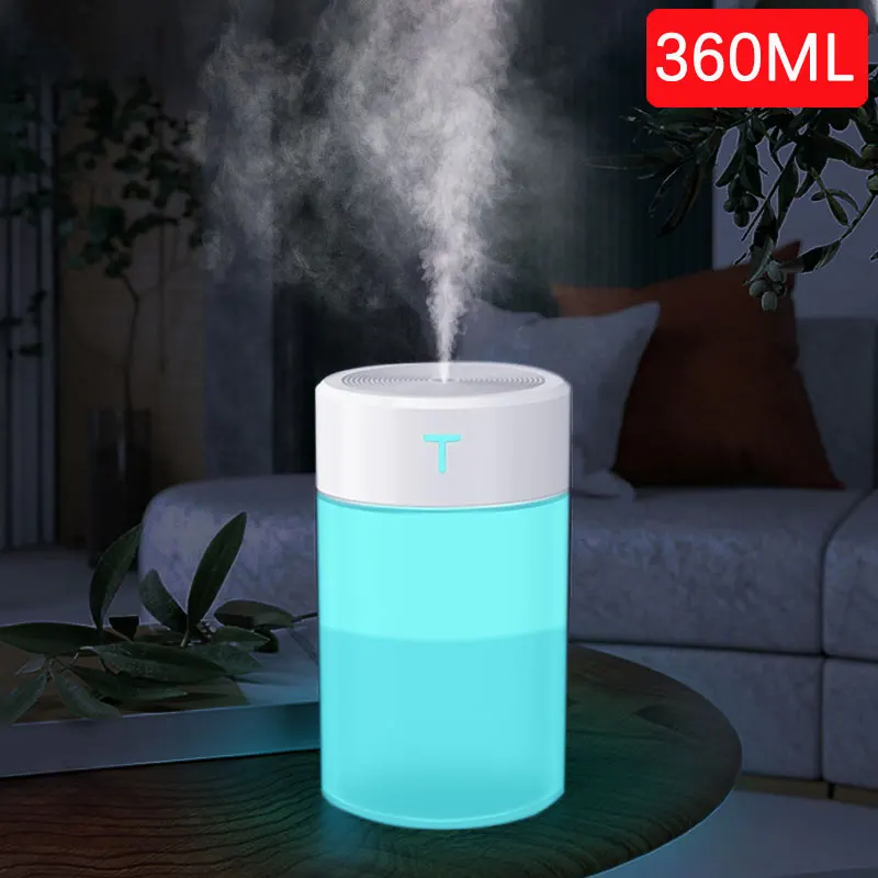 360ML Air humidifier, ultrasonic aromatherapy diffuser, portable aromatherapy sprayer, USB essential oil atomizer, LED lamp home
360ML Air humidifier, ultrasonic aromatherapy diffuser, portable aromatherapy sprayer, USB essential oil atomizer, LED lamp home